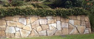 stone retaining walls cairns